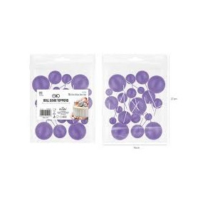PALLINE CAKE TOPPER PZ.20 VIOLA