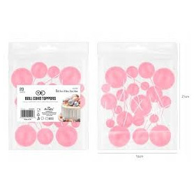 PALLINE CAKE TOPPER PZ.20 ROSA
